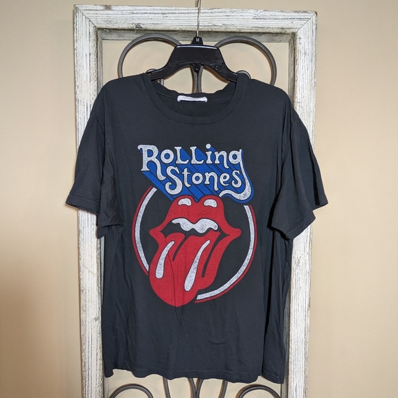 Daydreamer Tops - Daydreamer Rolling Stones band tee large